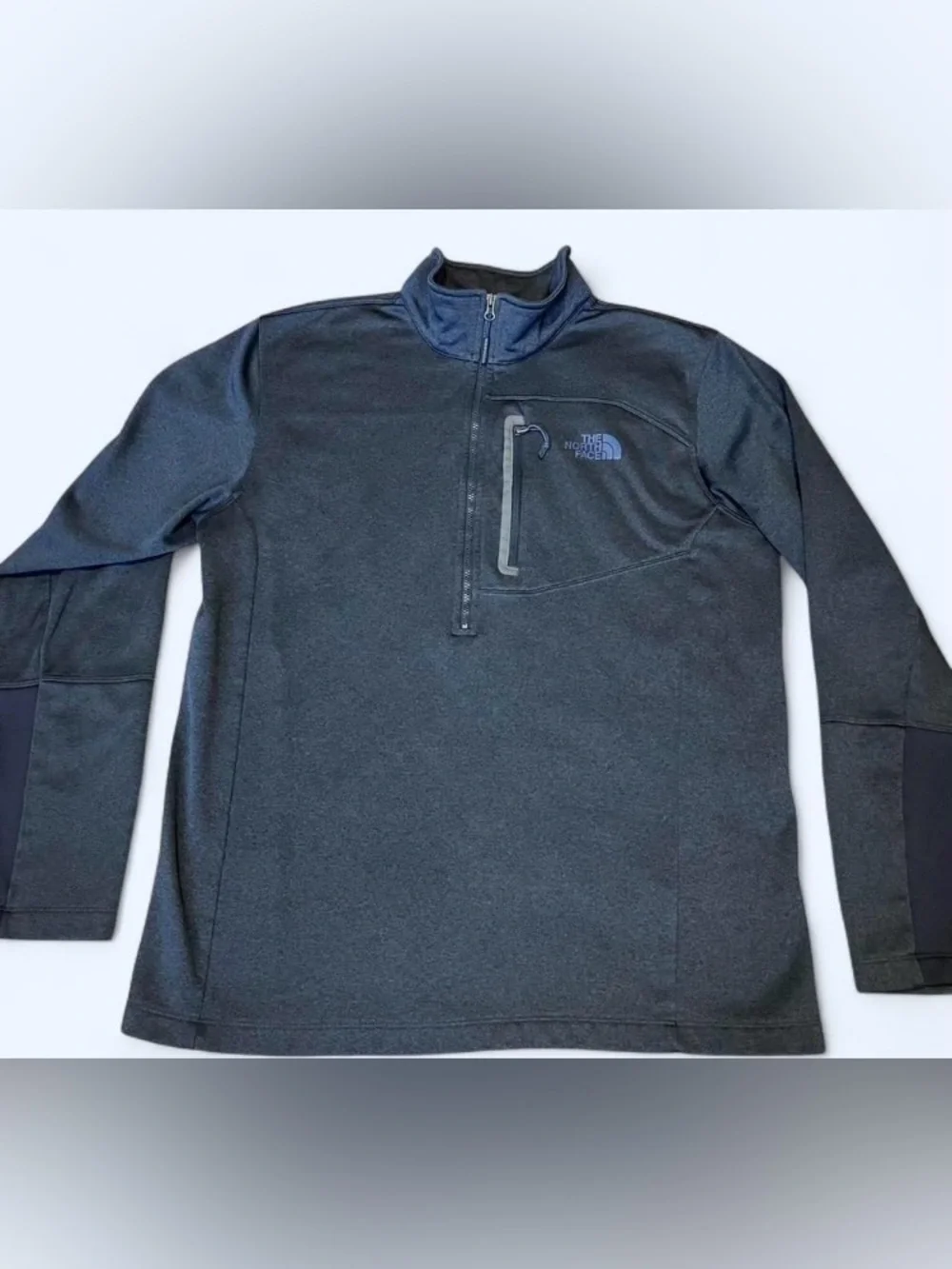 The North Face Blue Quarter Zip Performance Fleece Pullover Men’s Size Large